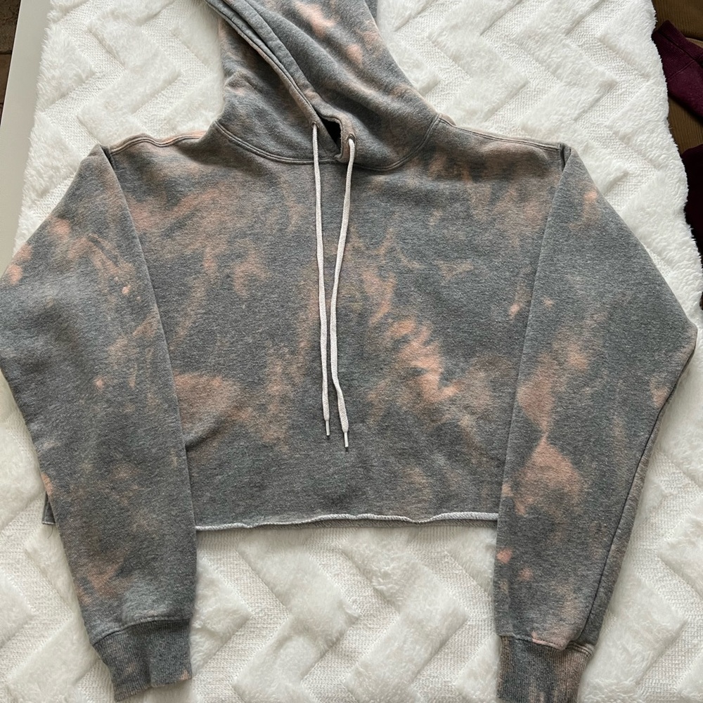 Reverse tie dye crop top